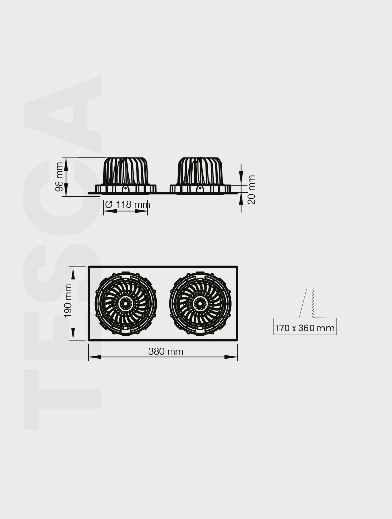 Masialux MD 101-2-118 Receessed Lighting Recessed Lighting armatürü