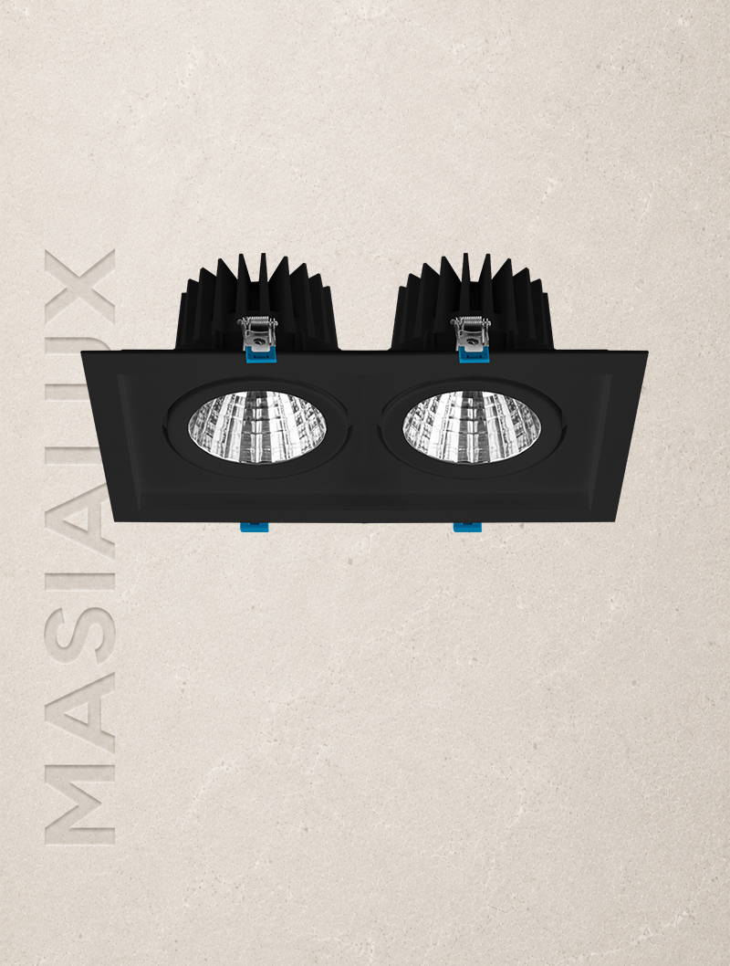 Masialux MD 119-2-100 Recessed Lighting LED armatür 40W 54W IP20