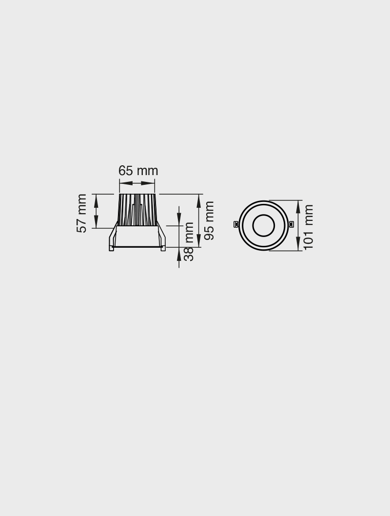 Masialux MD 126-100 Receessed Lighting Recessed Lighting armatürü