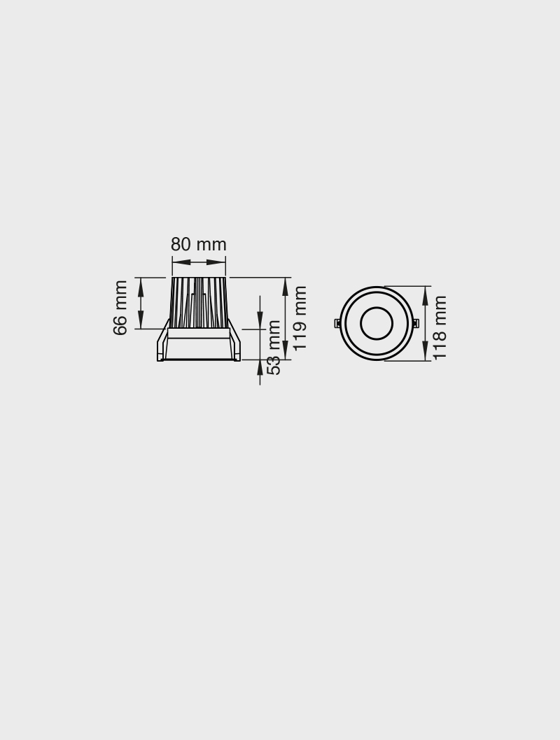 Masialux MD 126-118 Receessed Lighting Recessed Lighting armatürü