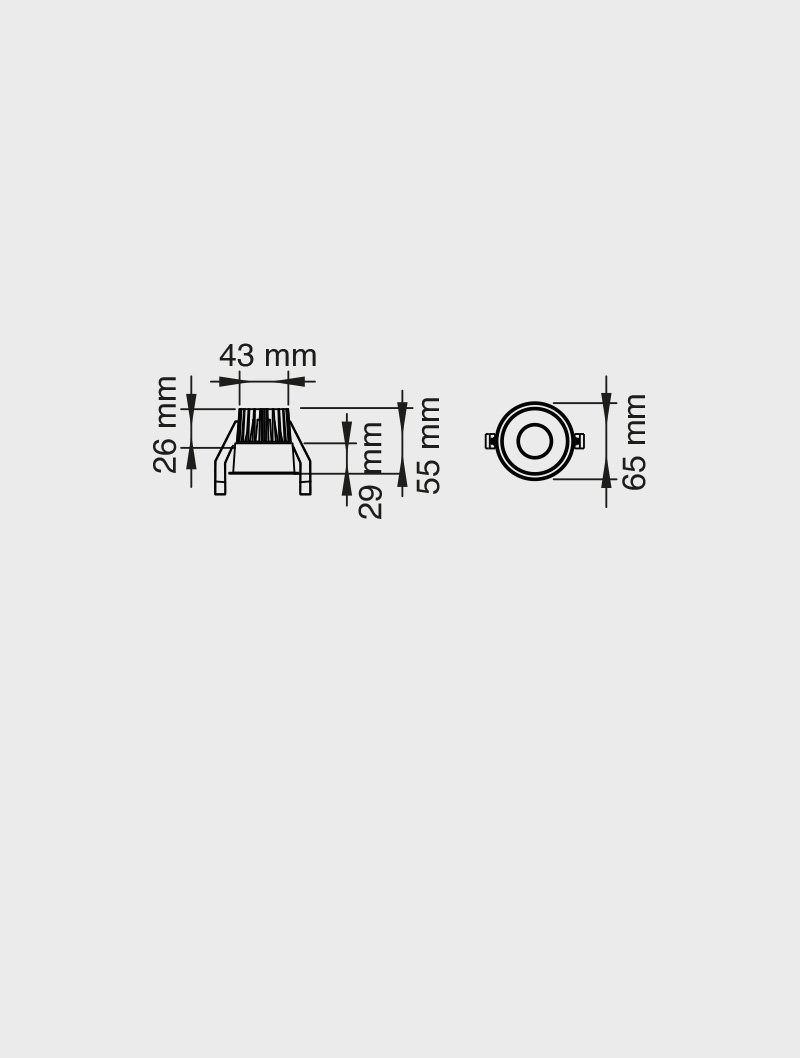 Masialux MD 126-60 Receessed Lighting Recessed Lighting armatürü