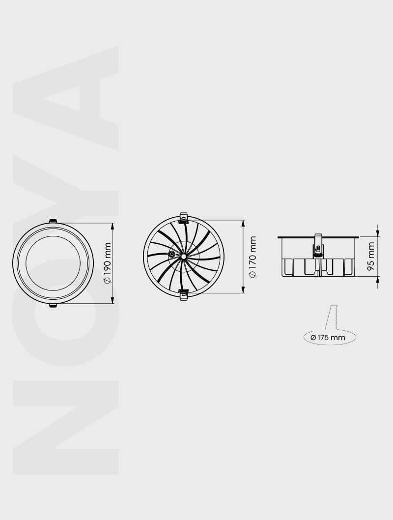 Masialux MD 150-5 Sıva Altı Aydınlatma Sıva Altı Aydınlatma armatürü