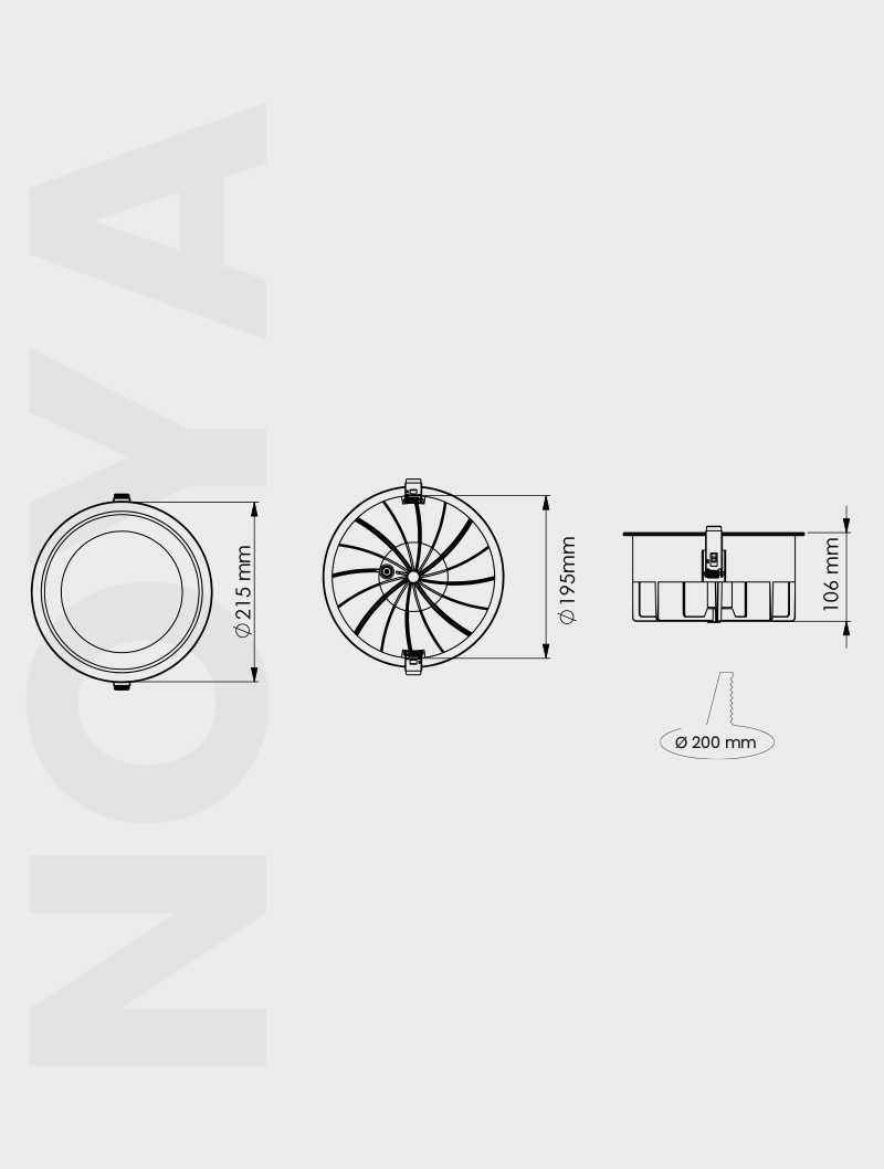 Masialux MD 150-6 Receessed Lighting Recessed Lighting armatürü