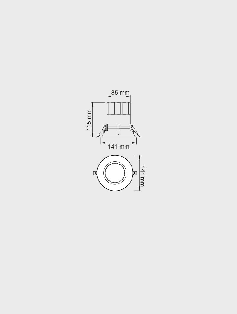 Masialux MD 171-1-85 Receessed Lighting Recessed Lighting armatürü