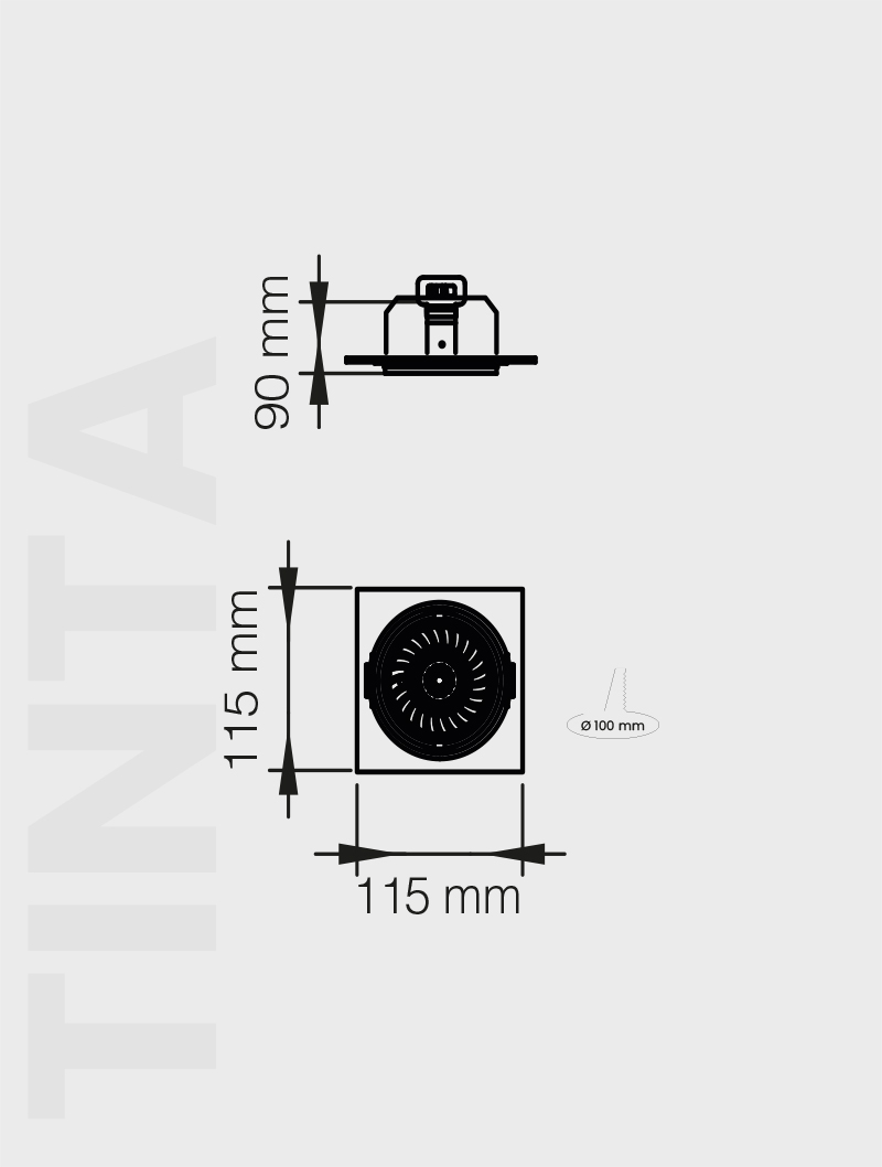 Masialux MD 616-1 Sıva Altı Aydınlatma Sıva Altı Aydınlatma armatürü