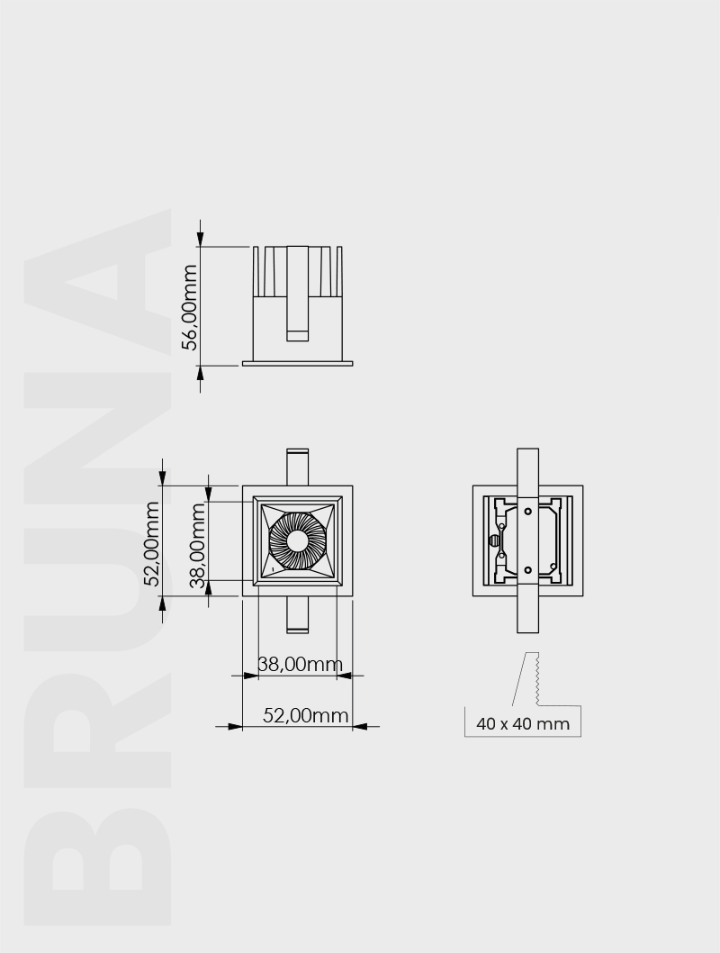 Masialux MD 622-1 Receessed Lighting Recessed Lighting armatürü