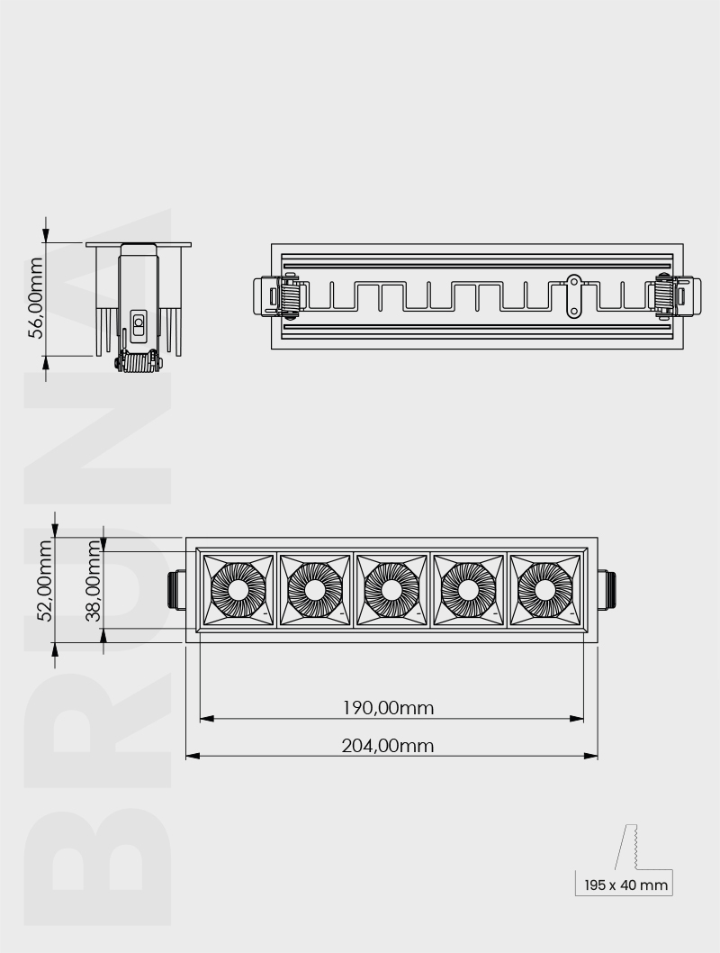 Masialux MD 622-5 Receessed Lighting Recessed Lighting armatürü