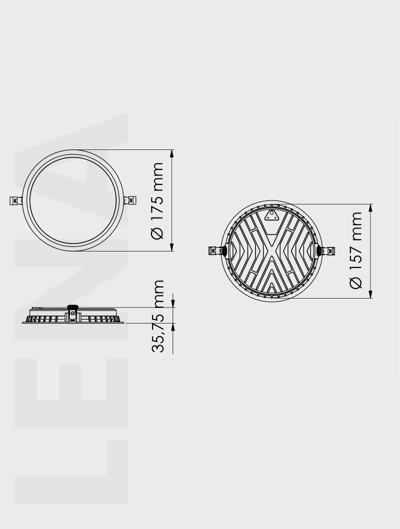 Masialux MD 710-2-170 Receessed Lighting Recessed Lighting armatürü
