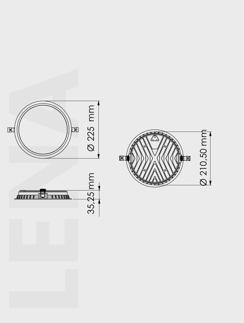 Masialux MD 710-3-225 Receessed Lighting Recessed Lighting armatürü