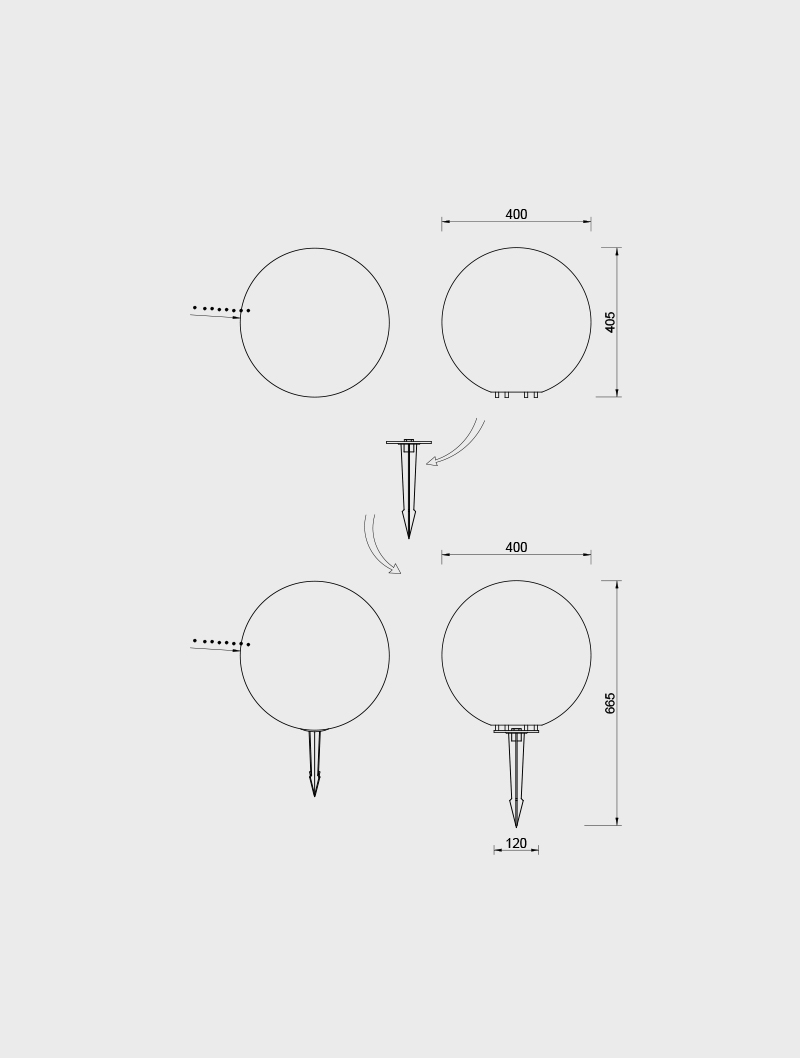 Masialux MO 249-2 | Ø40 Outdoor Lighting Outdoor Lighting armatürü