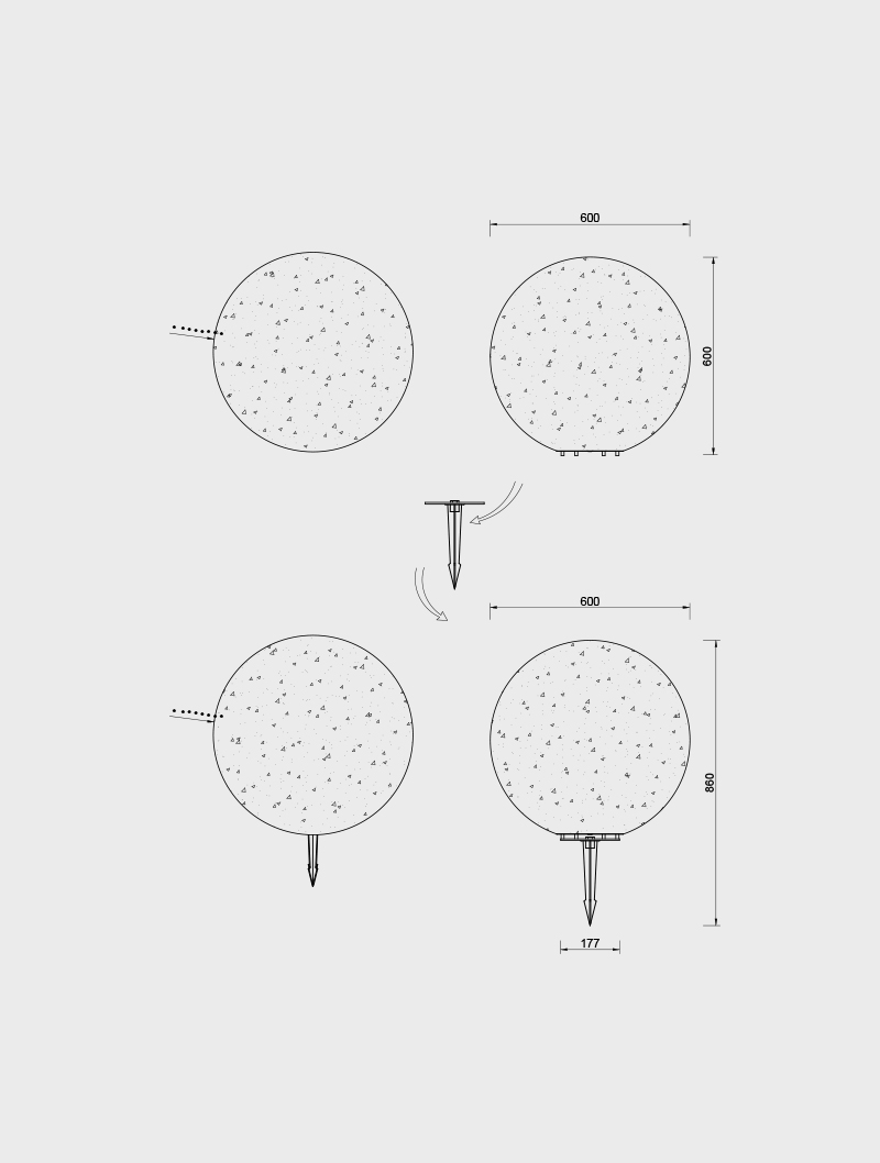 Masialux MO 250-1 | Ø60 Outdoor Lighting Outdoor Lighting armatürü
