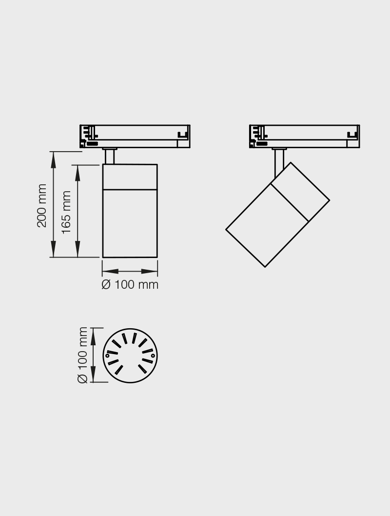 Masialux MR 1021-100 Ray Spot Aydınlatma Ray Spot armatürü