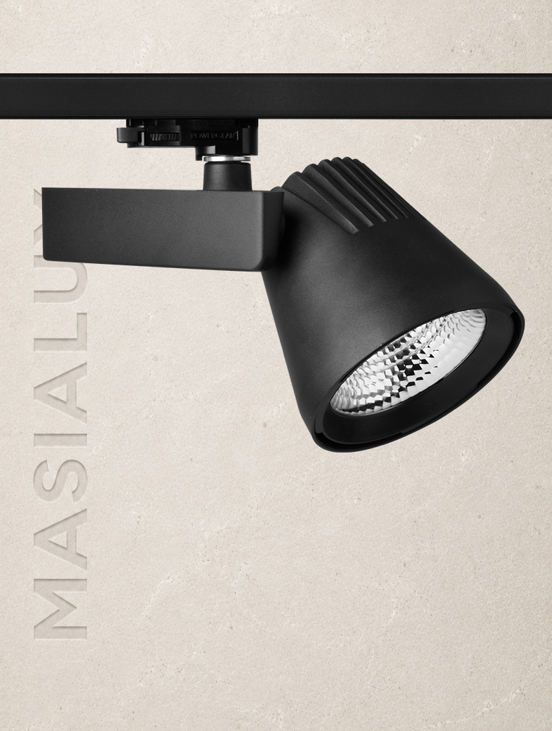 Masialux MR 1040 Track Spotlight LED armatür 20W 27W 38W IP20