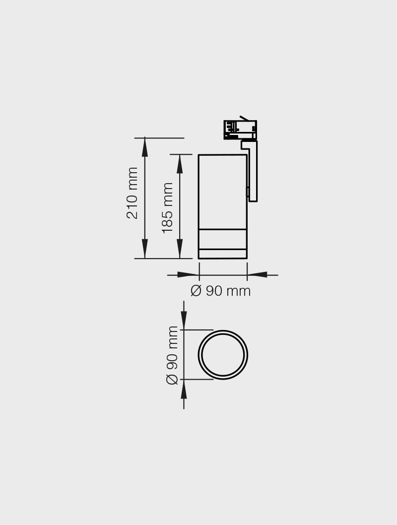 Masialux MR 1070-90 Ray Spot Aydınlatma Ray Spot armatürü
