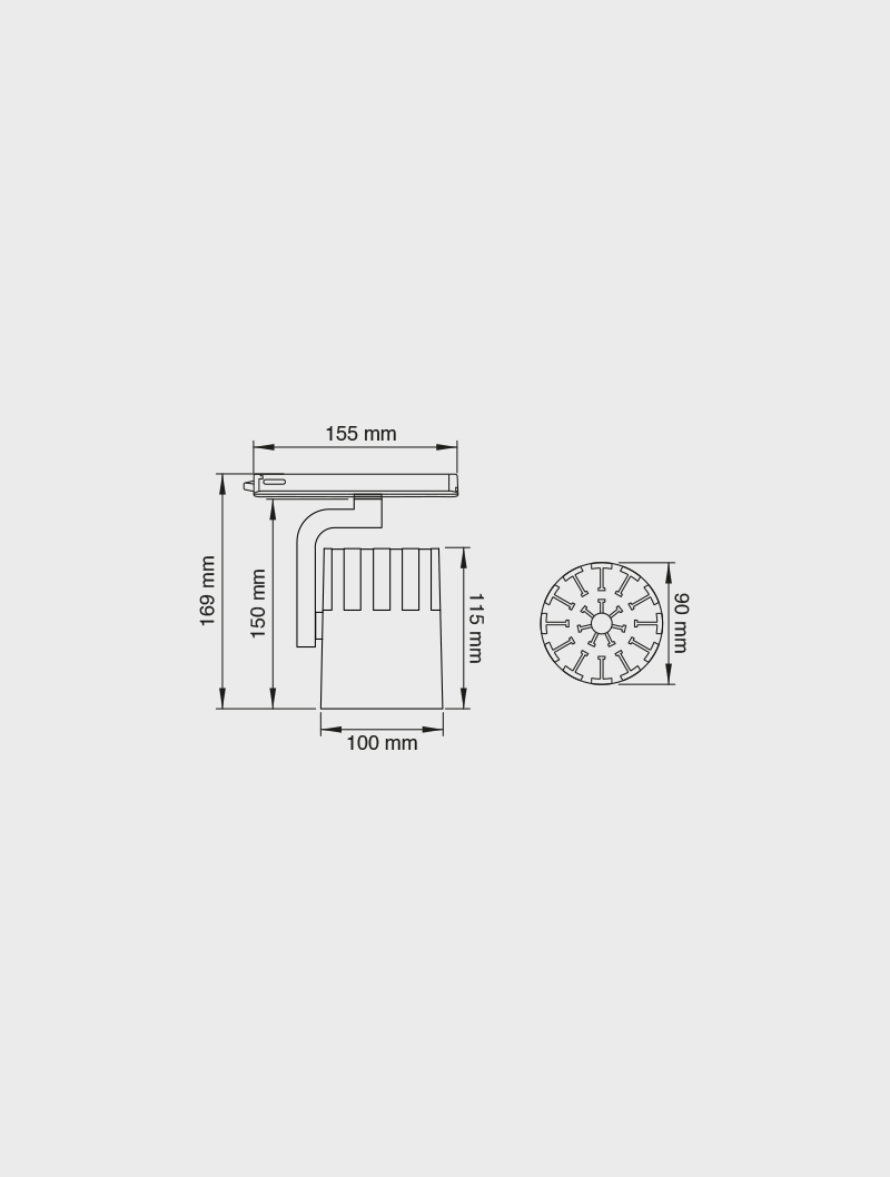 Masialux MR 1081-100 Ray Spot Aydınlatma Ray Spot armatürü