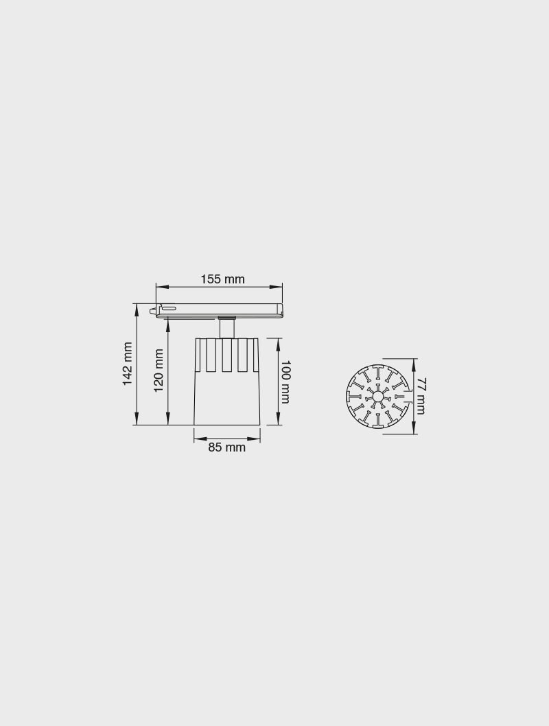 Masialux MR 1082-85 Ray Spot Aydınlatma Ray Spot armatürü