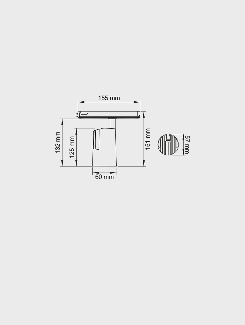Masialux MR 1090-60 Ray Spot Aydınlatma Ray Spot armatürü
