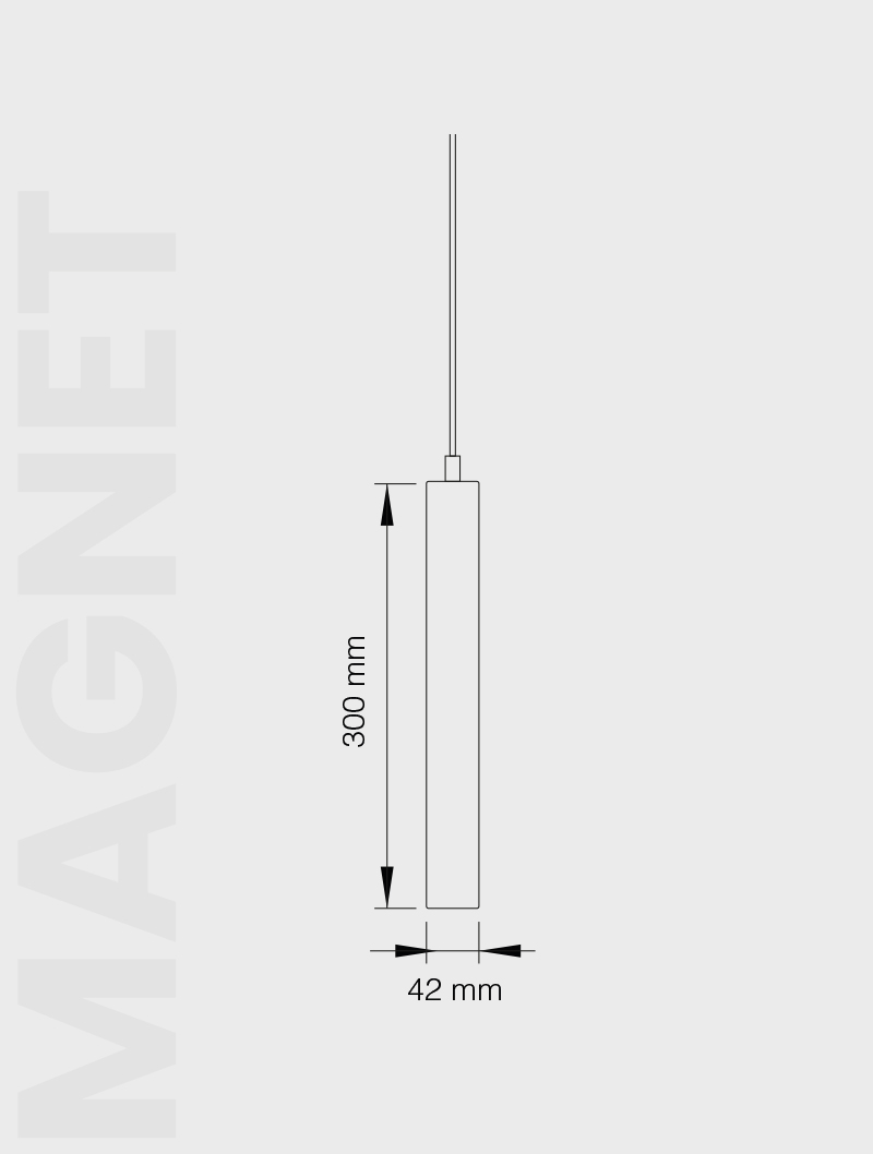 Masialux MRM 109 Magnetic Track Spot Magnetic Track Spotlight armatürü