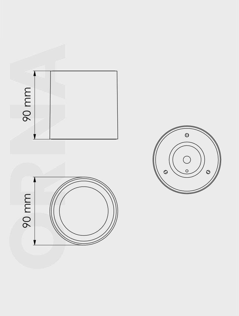 Masialux MS 700-90 Surface Mounted Lighting Surface Mounted Lighting armatürü