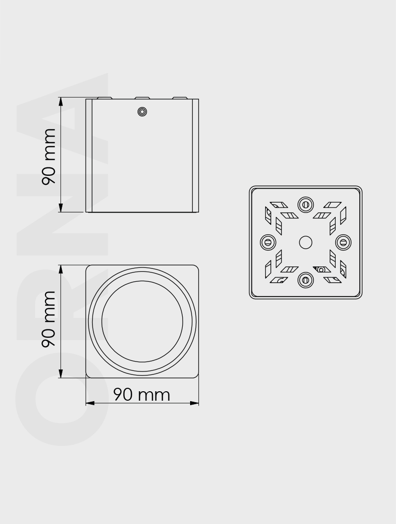 Masialux MS 701-90 Surface Mounted Lighting Surface Mounted Lighting armatürü