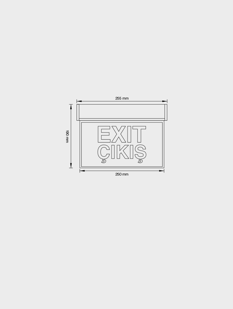 Masialux MX 204 Emergency Lighting Emergency Lighting and Signage armatürü