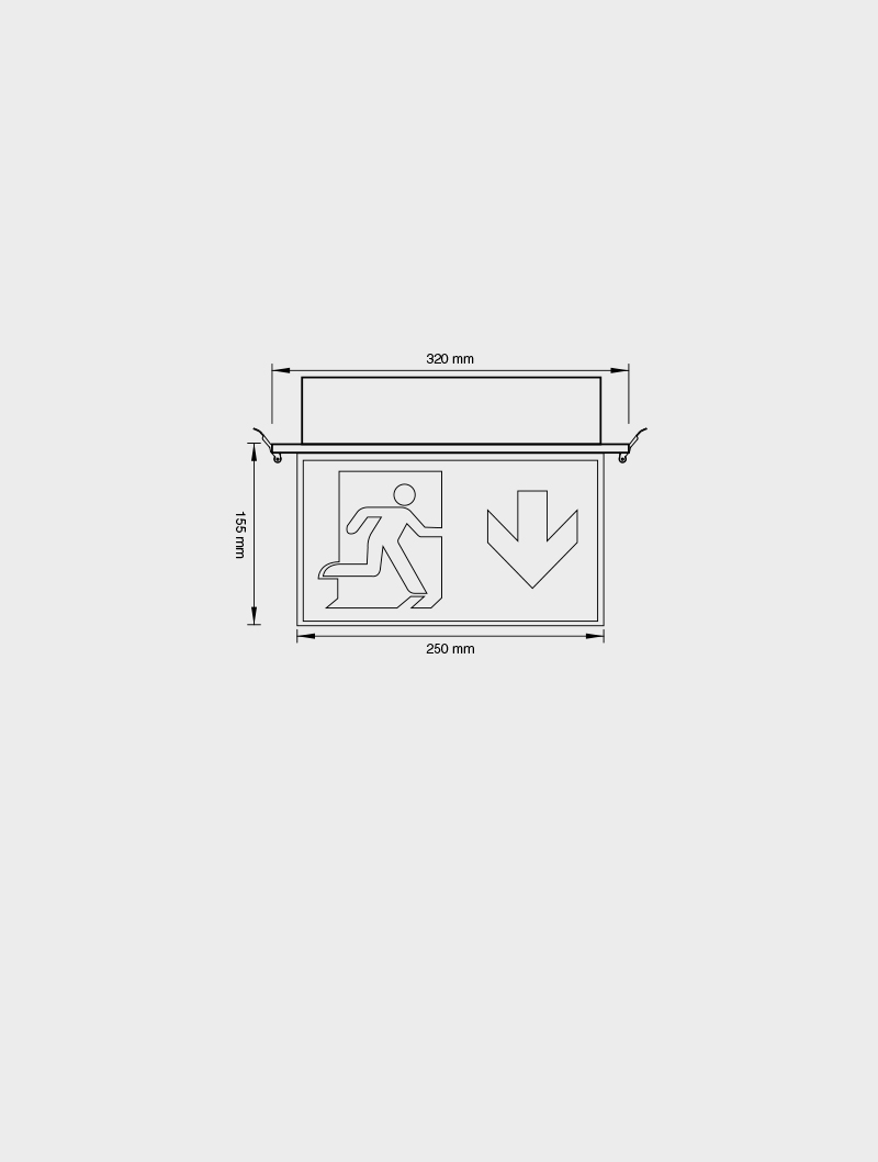 Masialux MX 303 Emergency Lighting Emergency Lighting and Signage armatürü
