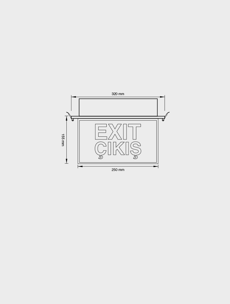 Masialux MX 304 Emergency Lighting Emergency Lighting and Signage armatürü