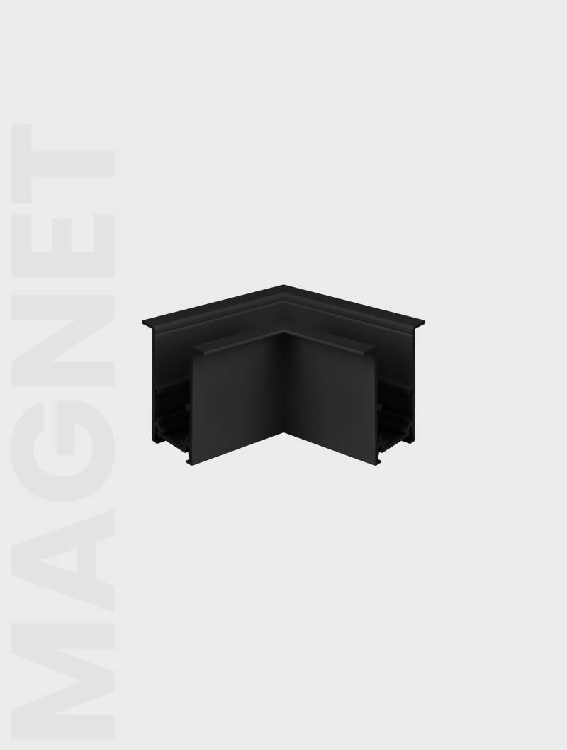 Masialux Magnet Sıva Altı Ray Köşe Dönüş Bağlantı Aparatı