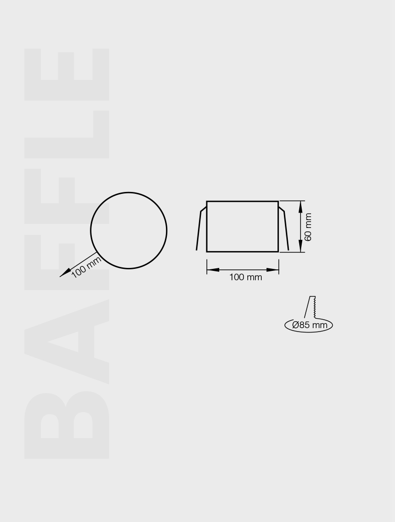 BAFFLE SERİSİ | MBF 102 BAFFLE TAVAN AYDINLATMA – Bild 3