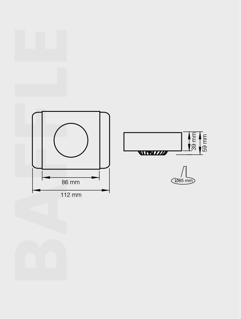 BAFFLE SERİSİ | MBF 103 BAFFLE TAVAN AYDINLATMA – Bild 3